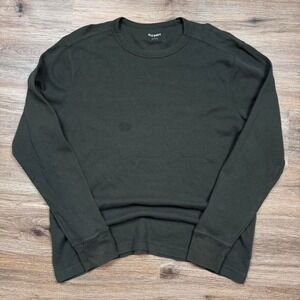 dark green old navy waffle knit thermal